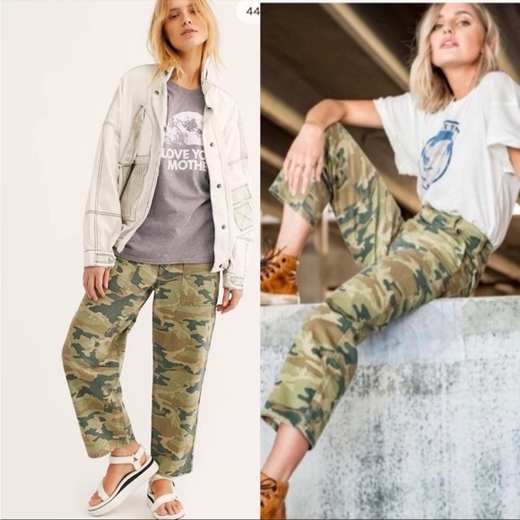 We the free Free People Remy camouflage pant 26 - Picture 2 of 4